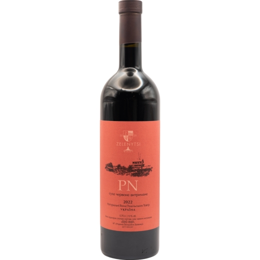"PN" Зелениці вино червоне сухе ординарне столове сортове витримане 0,75 - 1
